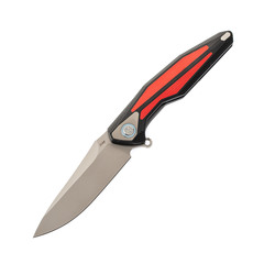 Фото Складной нож Tulay Rikeknife, сталь 154CM, Red G10