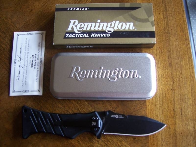 Нож складной Remington Echo II Clip Point 8.7 см, сталь 440C Teflon, рукоять алюминий/термопластик от Ножиков