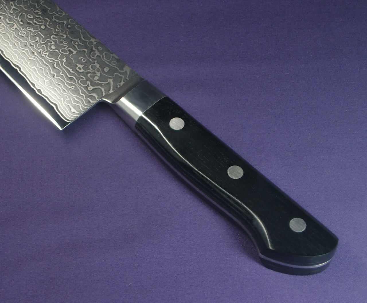 Нож кухонный Шеф 180 мм, Sakai Takayuki Damascus VG-10, 63 сл., pakkawood - фото 5