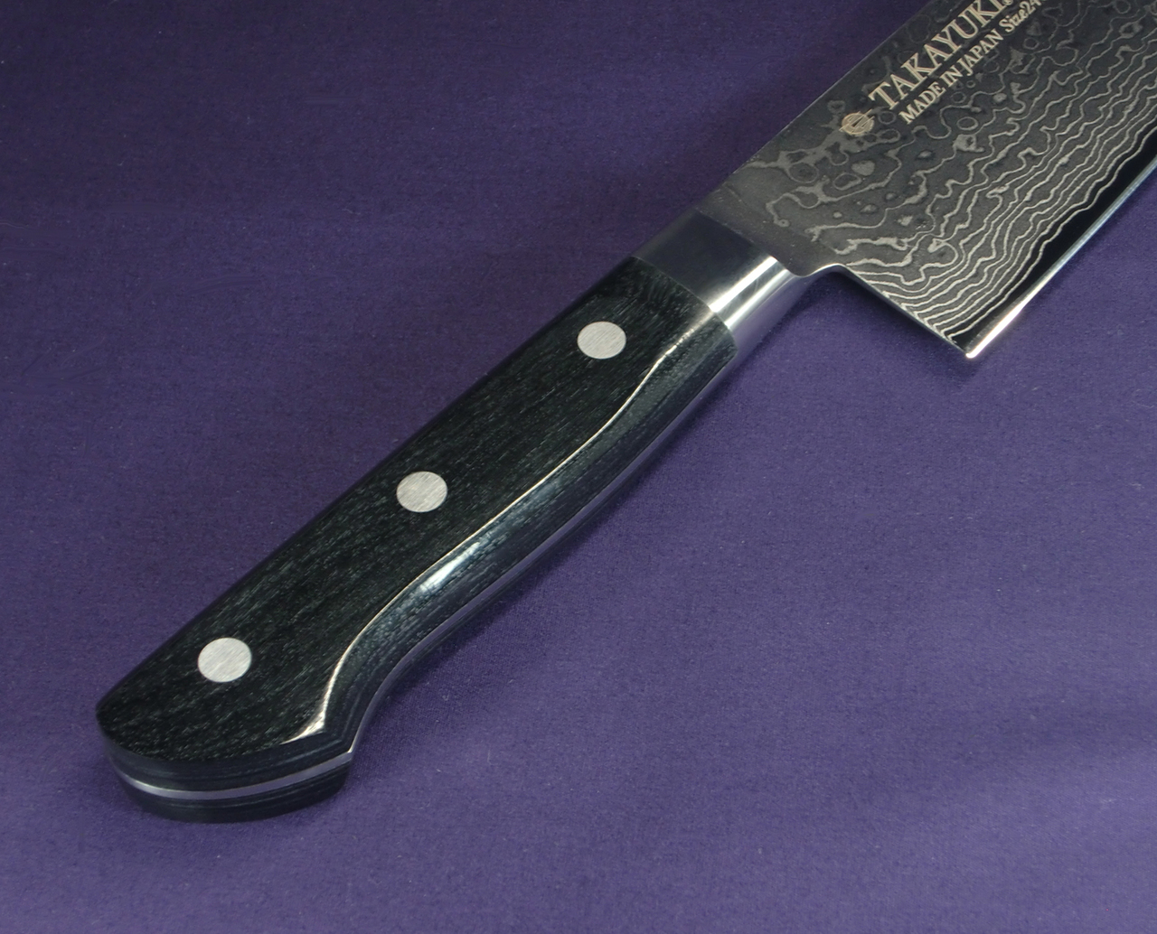 Нож кухонный Шеф 180 мм, Sakai Takayuki Damascus VG-10, 63 сл., pakkawood - фото 6