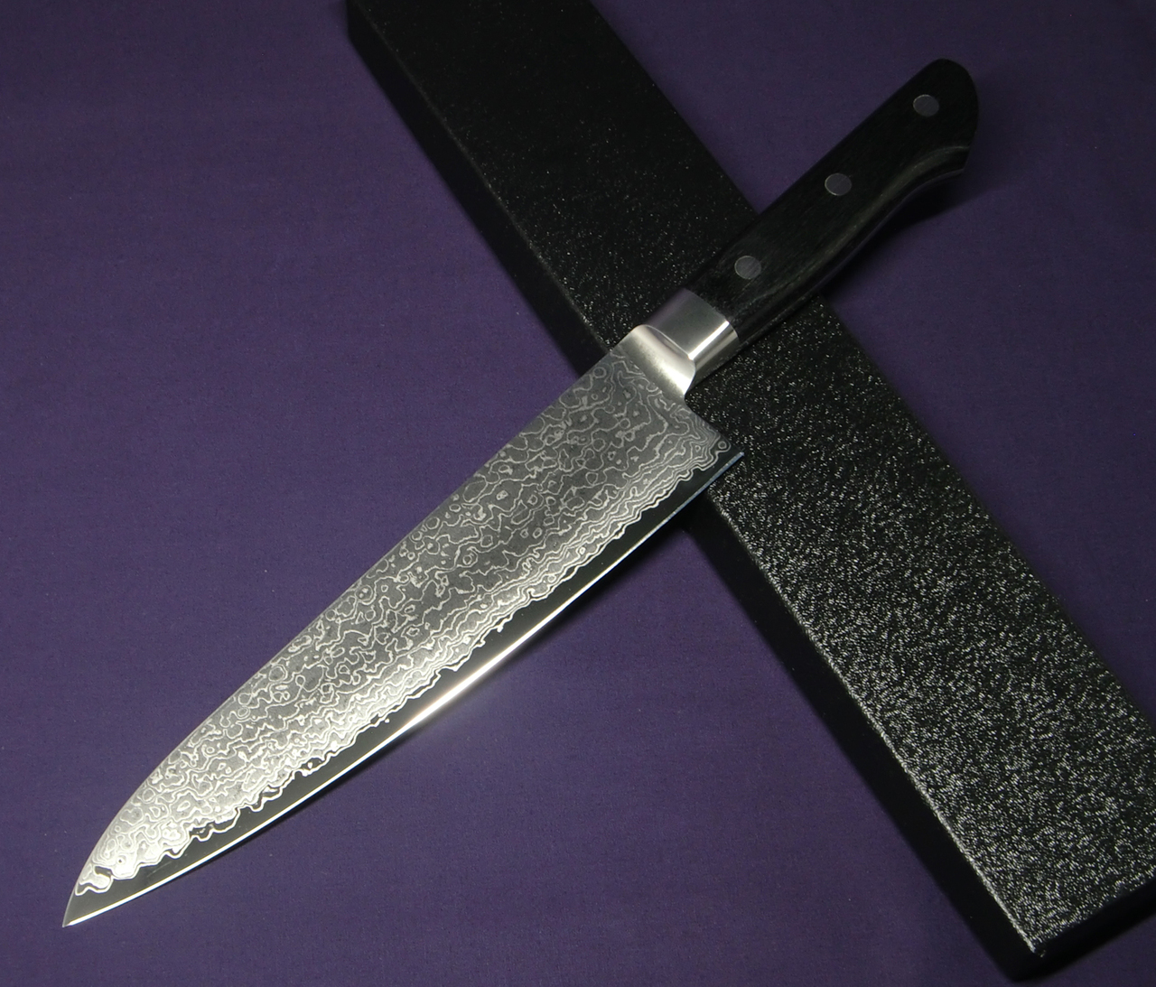 Нож кухонный Шеф 180 мм, Sakai Takayuki Damascus VG-10, 63 сл., pakkawood - фото 3