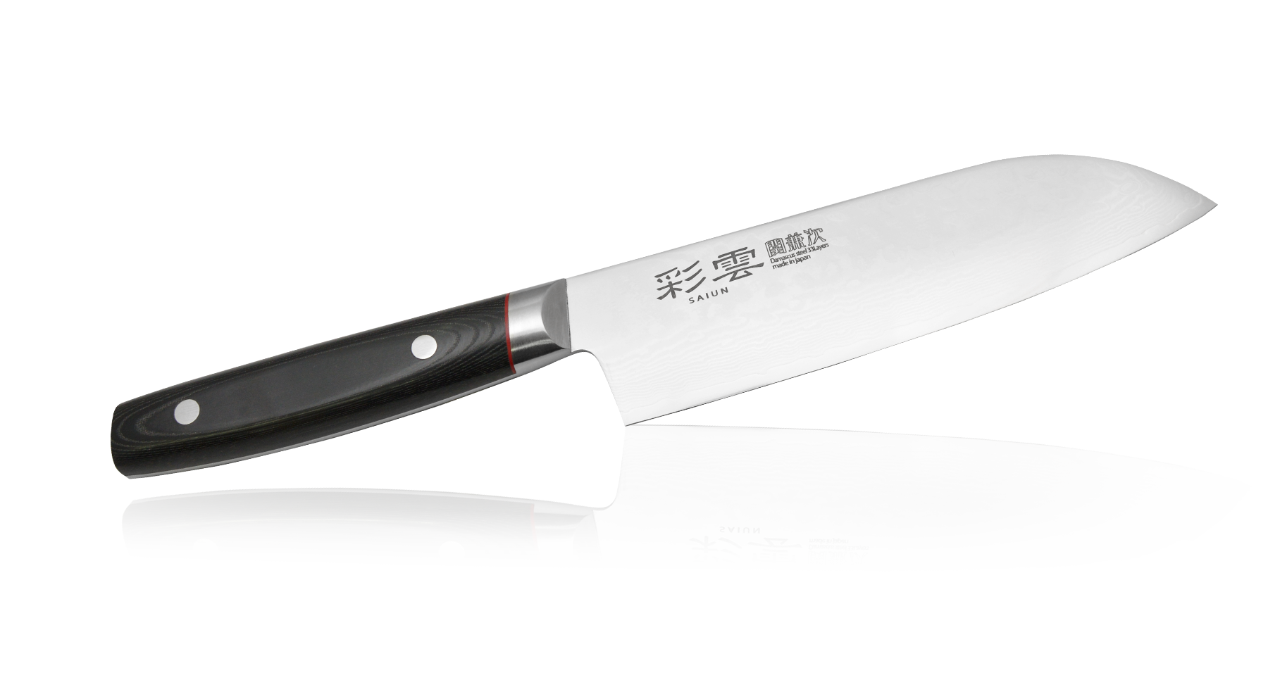 Нож Сантоку Kanetsugu Saiun Damascus 170 мм, сталь VG-10, Tojiro