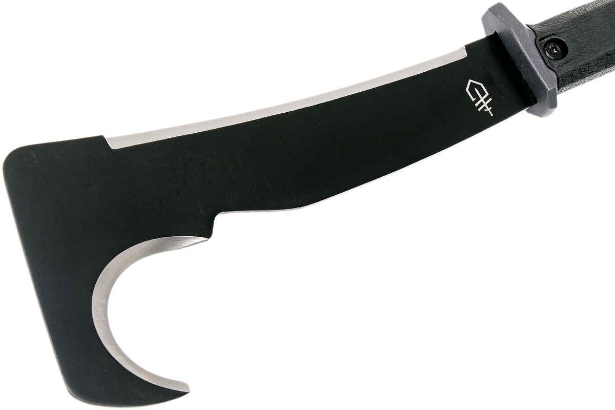 Мачете-крюк Gerber - Gator Machete Pro, сталь 1050 Carbon Steel Black Finish, рукоять термопластик FRN - фото 4