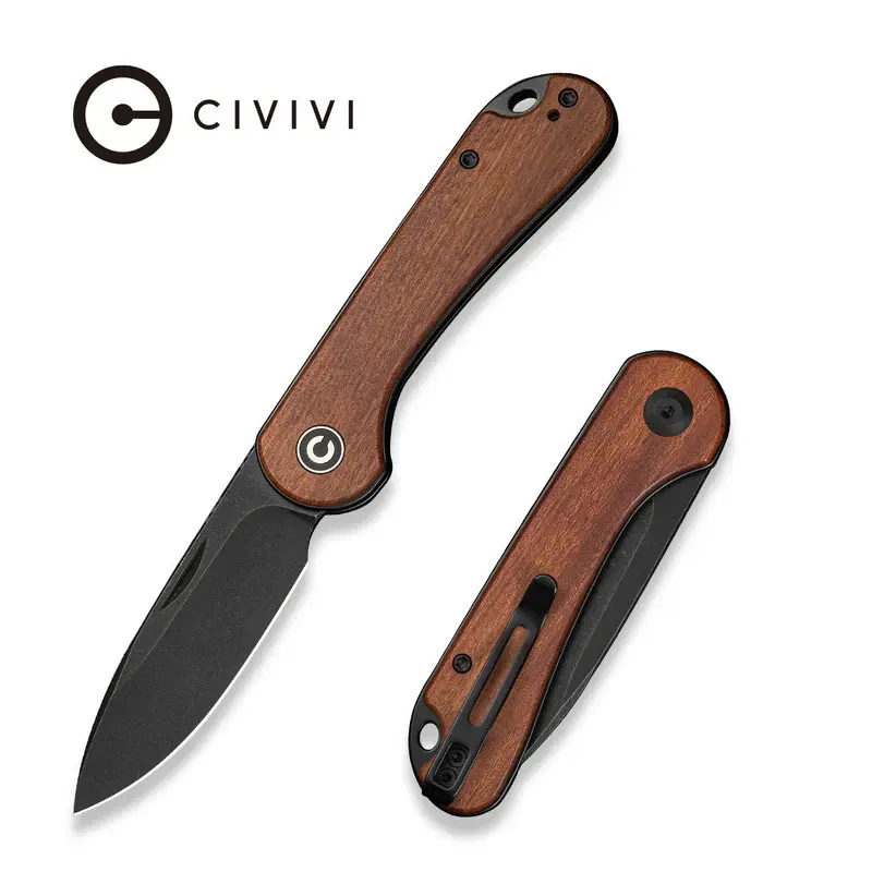 Складной нож CIVIVI Elementum Slip Joint, сталь 14C28N, рукоять дерево