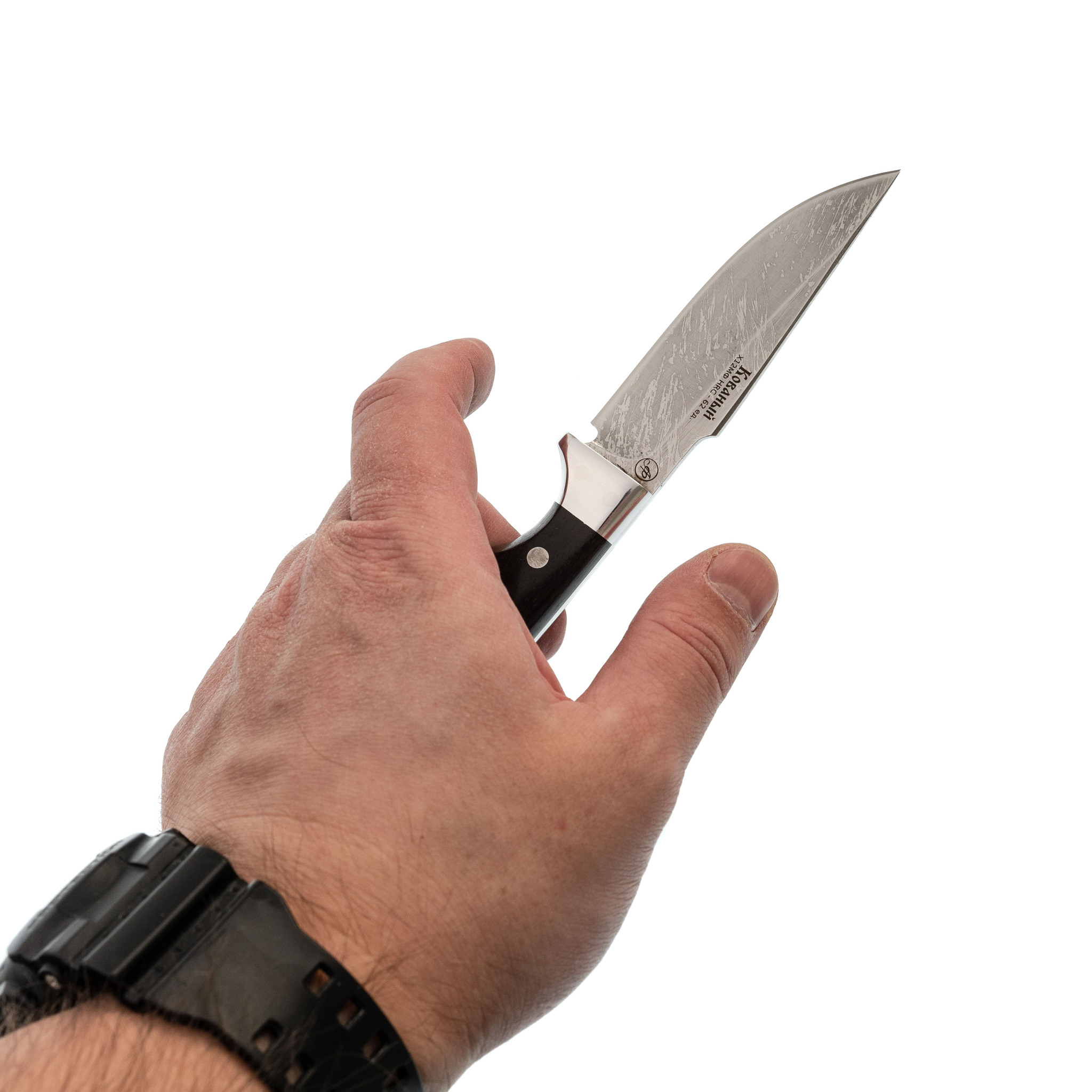 фото Нож ирбис малютка цмт, сталь х12мф, рукоять граб ножи фурсач