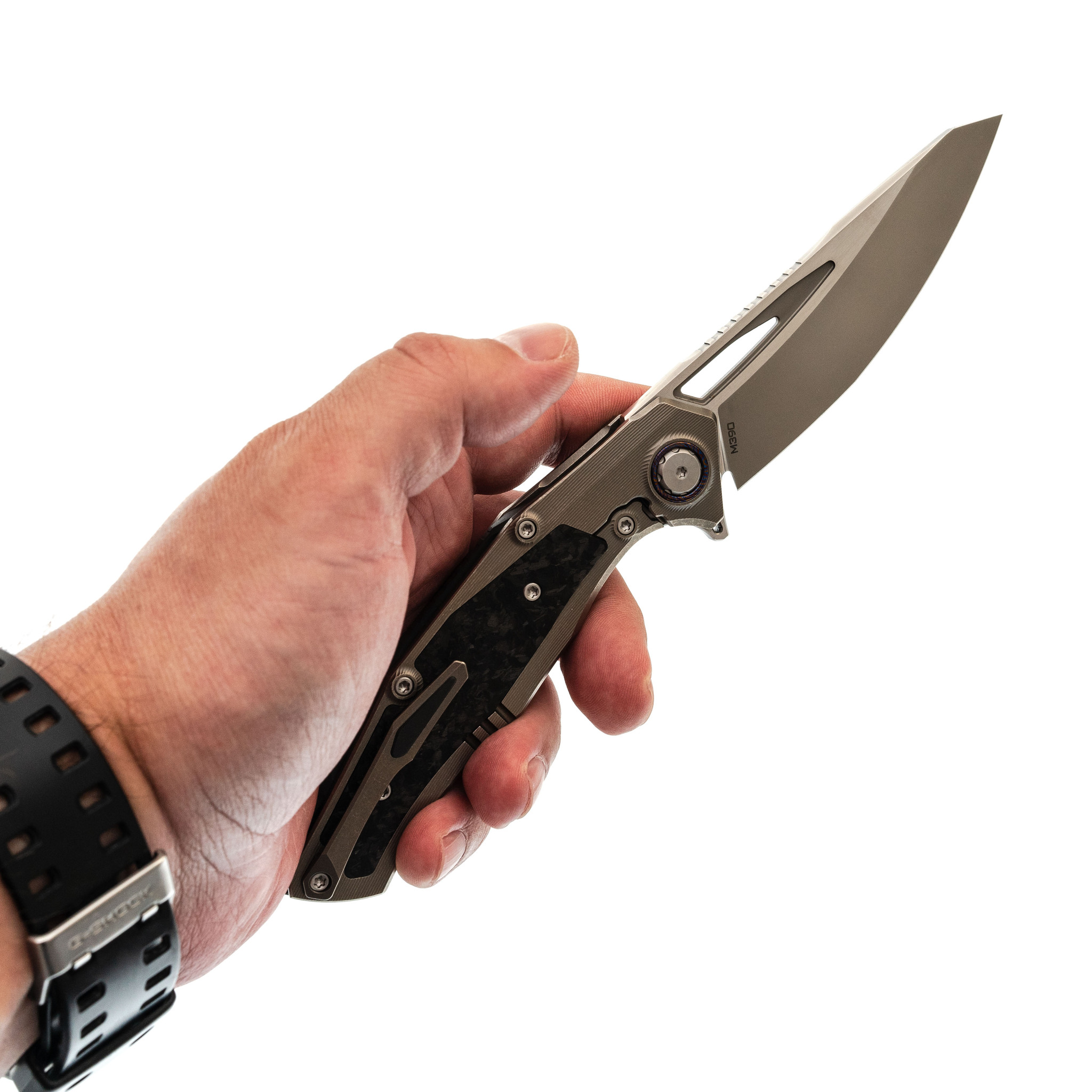 Складной нож Venom Lone Ranger, сталь M390, рукоять карбон/титан - фото 9