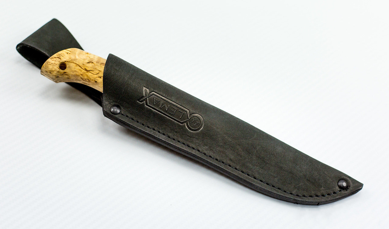 Нож Рыбак, сталь Х12МФ, карельская берёза от Ножиков