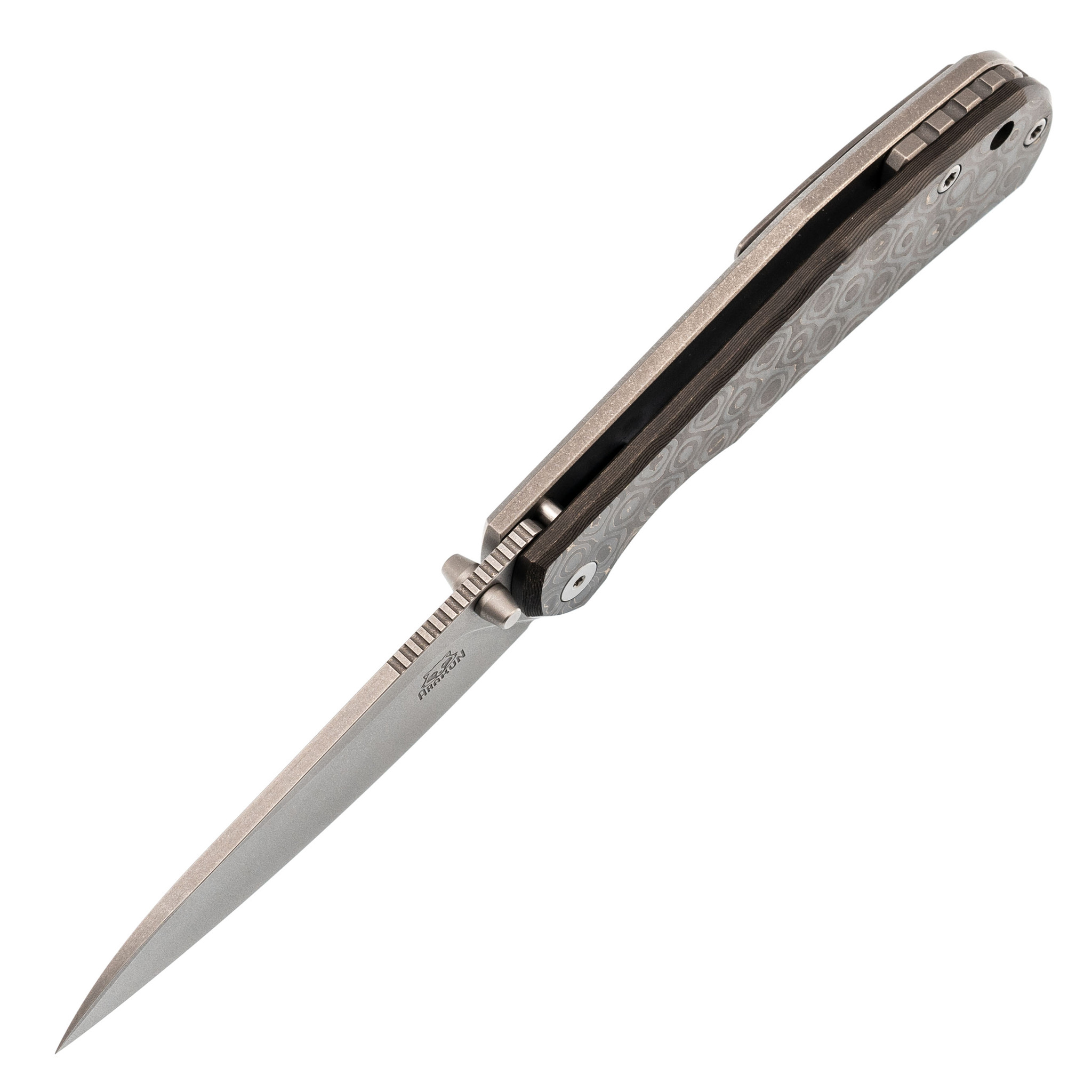 Нож Vitis, сталь N690, рукоять G10, фиолетовый - фото 2