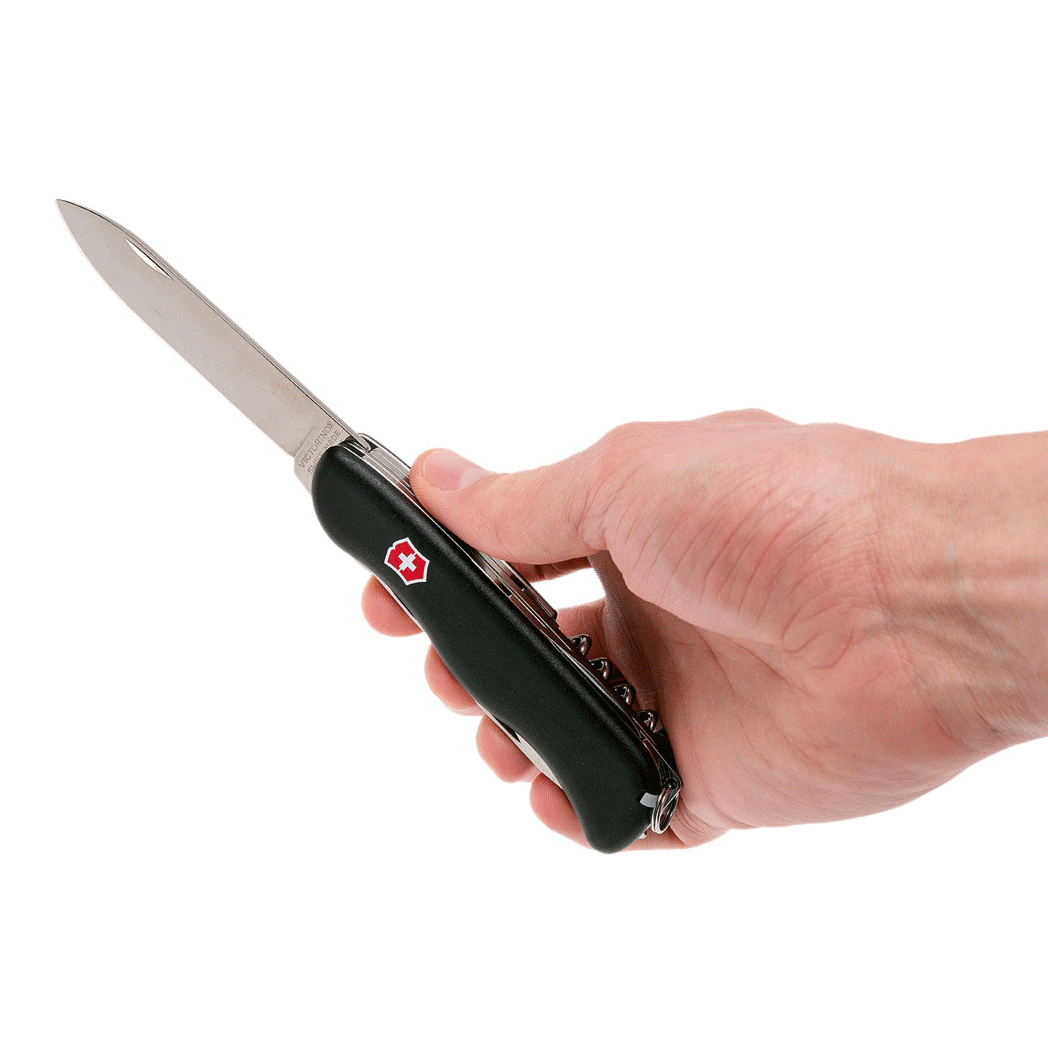 фото Нож перочинный victorinox forester, сталь x50crmov15, рукоять нейлон, черный