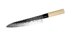 Фото Нож Поварской Tojiro Hammered Finish, F-1115, сталь VG-10, чёрный, в картонной коробке