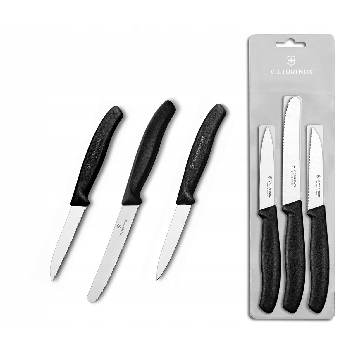 Кухонный набор из 3 ножей Victorinox, сталь X50CrMoV15, рукоять полипропилен от Ножиков