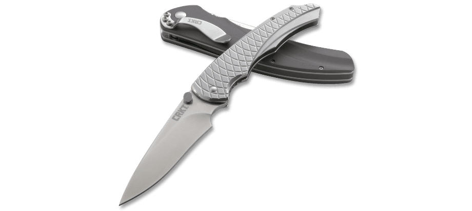 фото Полуавтоматический складной нож cobia, crkt 7040, сталь 1. 4116 (x50crmov 15), рукоять нержавеющая сталь