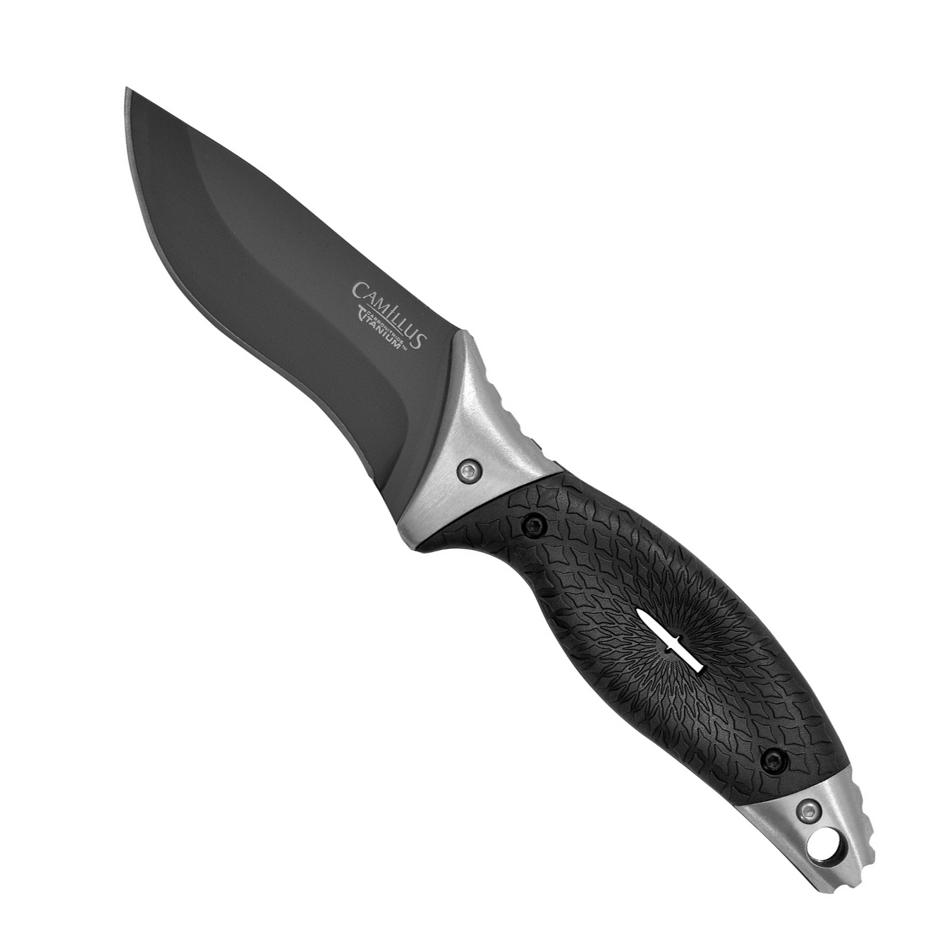 Нож с фиксированным клинком Camillus ST6, сталь AUS-8, рукоять резина, чёрный от Ножиков