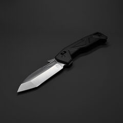 Фото Складной нож Obertech ns-03 Tanto satin, сталь VG-10, рукоять G10, черный
