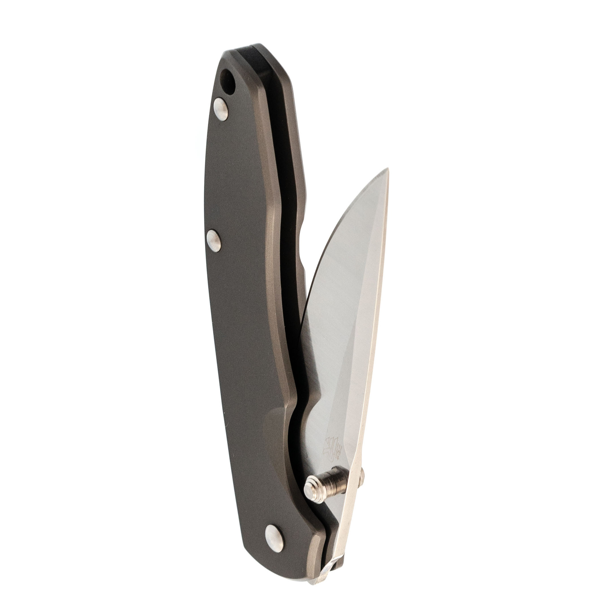 Складной нож Sanrenmu 7073LUX-SK, сталь 12C27, рукоять сталь - фото 5