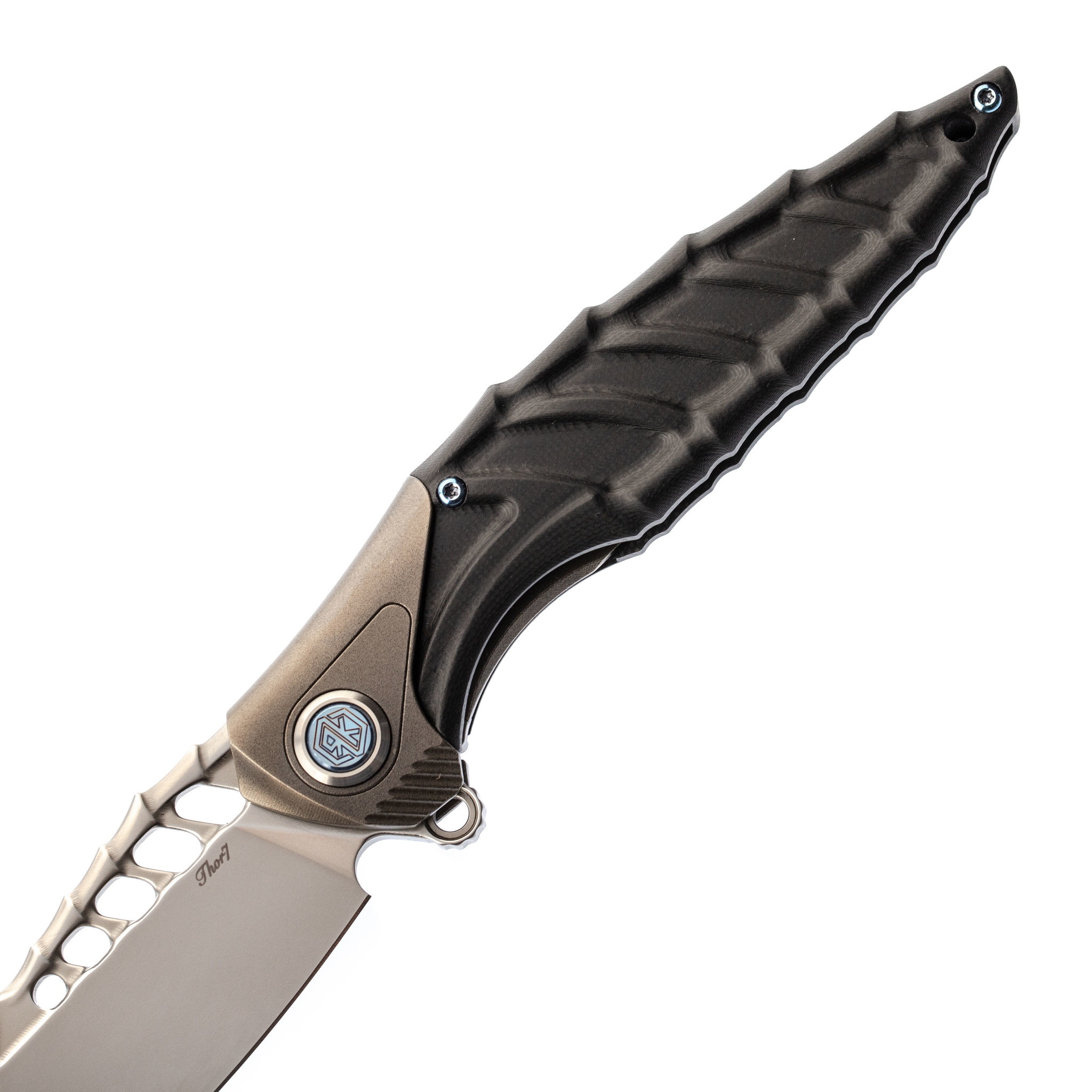 Нож складной Thor 7 Rikeknife, сталь 154CM, Black Titanium/G10 - фото 3