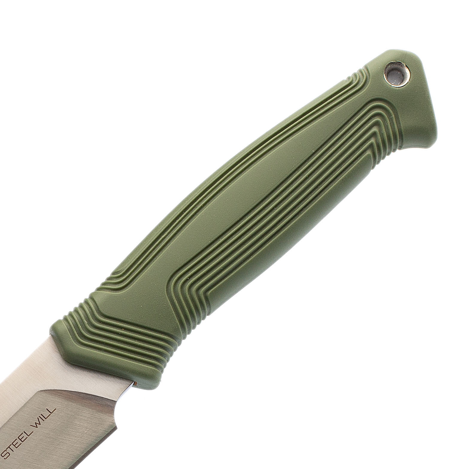 Нож Argonaut Steel Will, сталь AUS8, TPR зеленый - фото 2