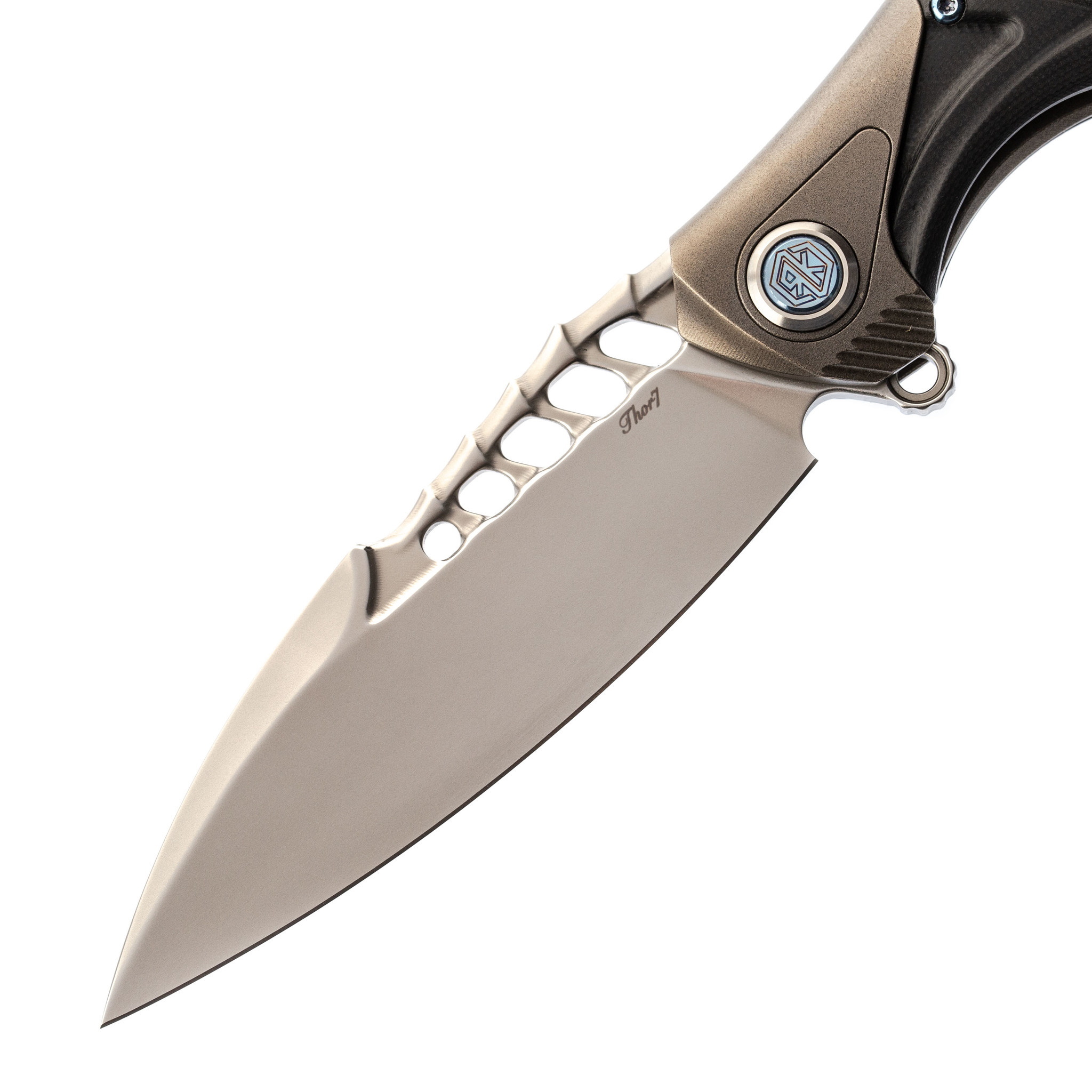 Нож складной Thor 7 Rikeknife, сталь 154CM, Black Titanium/G10 - фото 2