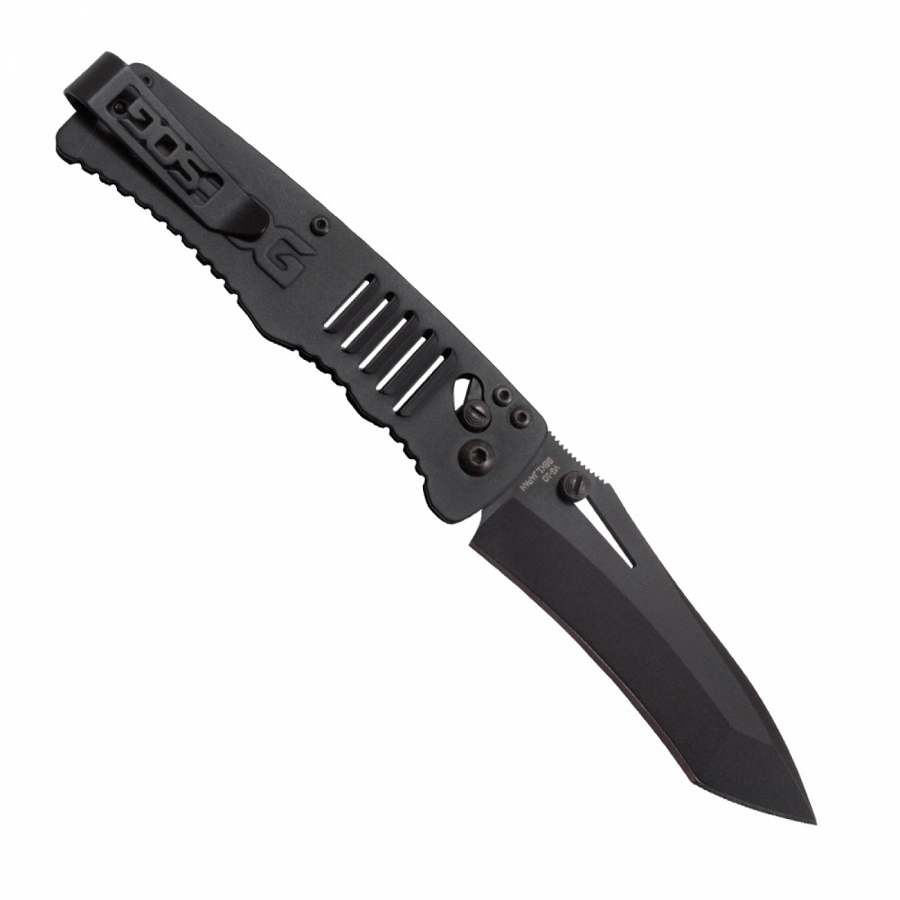 Складной нож Targa Black - SOG TG1002, сталь VG-10, рукоять нержавеющая сталь, чёрный