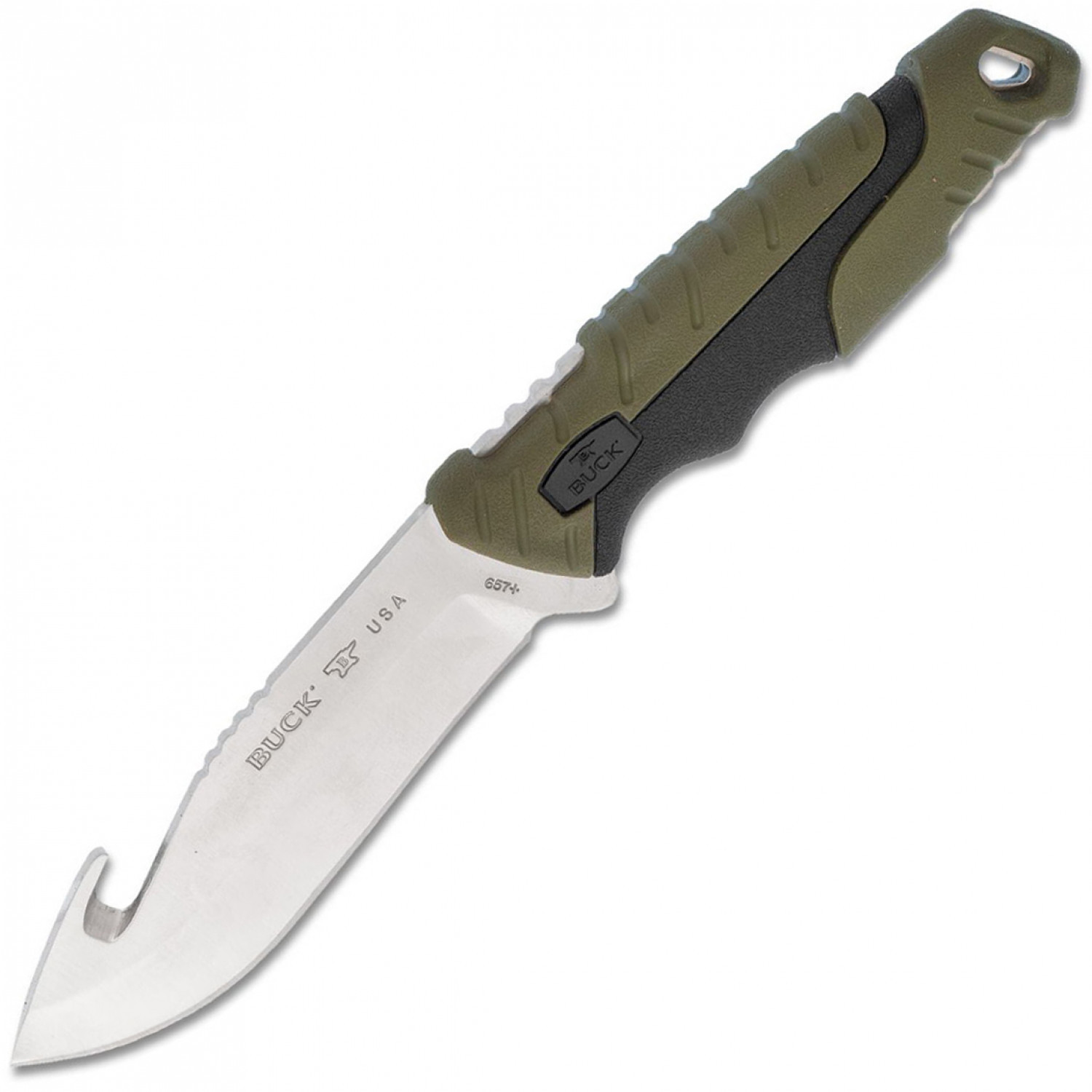 Нож Pursuit Large Guthook - BUCK 0657GRG, сталь 420HC, рукоять термопластик