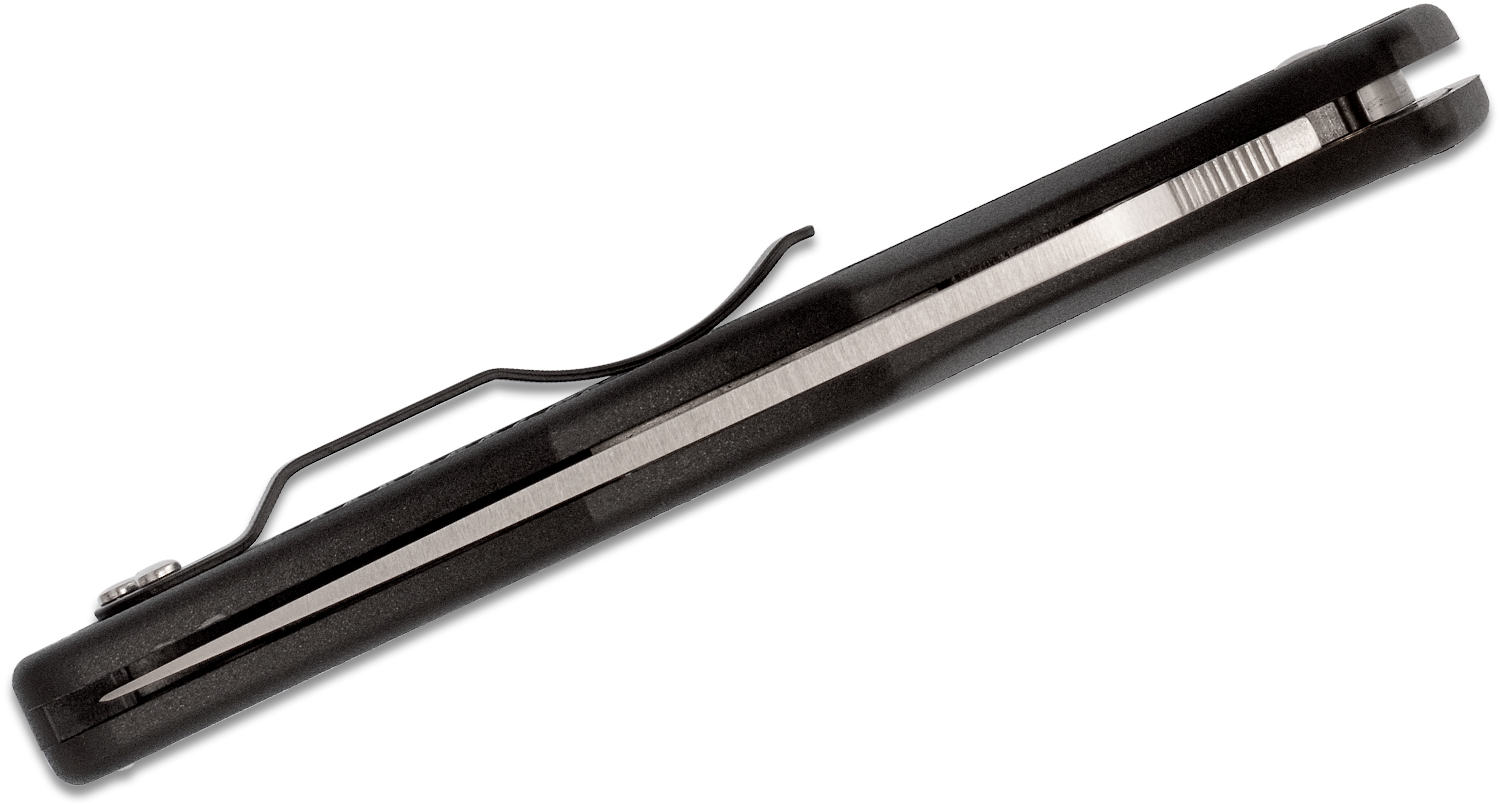 фото Складной нож spyderco endura 4 flat ground - 10fpbk, сталь vg-10 satin plain, рукоять термопластик frn, чёрный