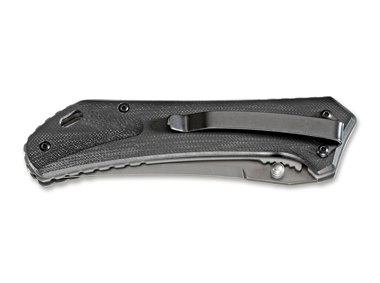 Складной нож Magnum Nero - Boker 01RY964, сталь 440A Titanium Nitride, рукоять стеклотекстолит G10, серый - фото 3
