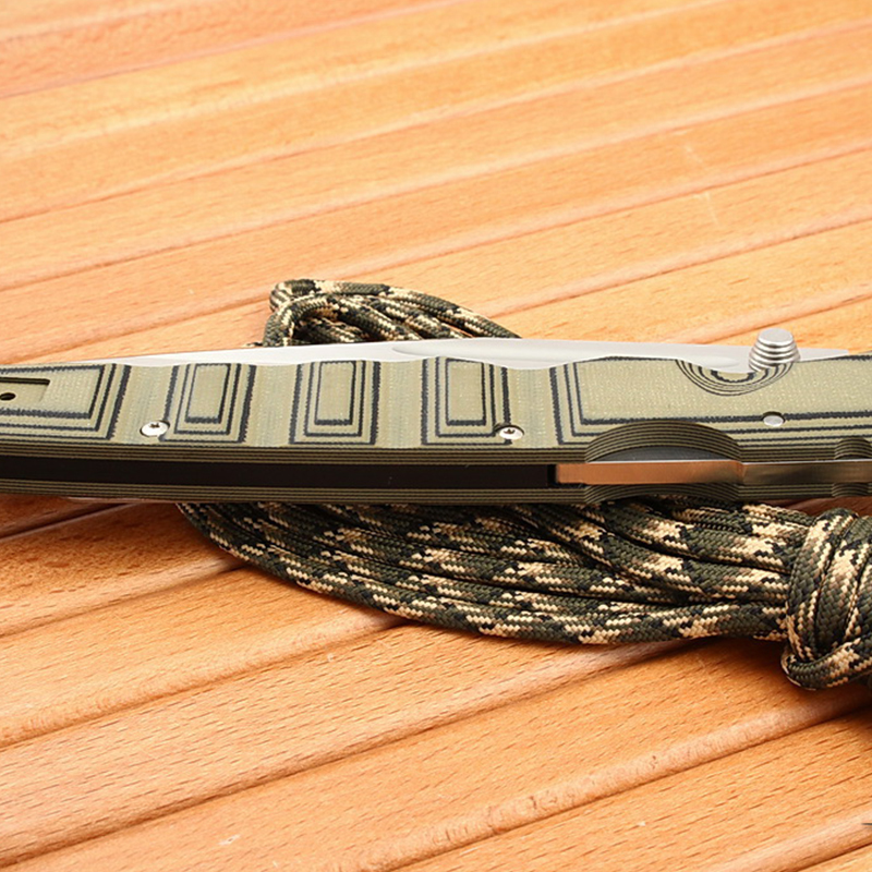 Складной нож Frenzy 2 Green/Black Cold Steel, сталь CPM-S35VN, рукоять G10 - фото 7