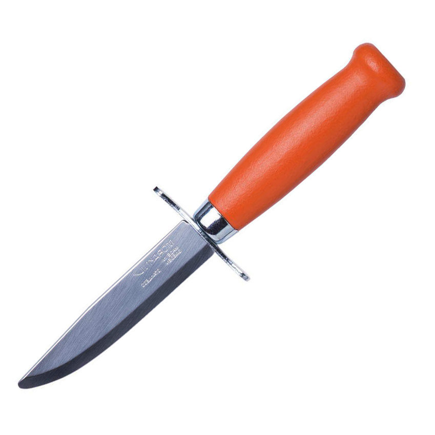 фото Нож с фиксированным лезвием morakniv scout 39 safe orange, сталь sandvik 12c27, рукоять береза, оранжевый