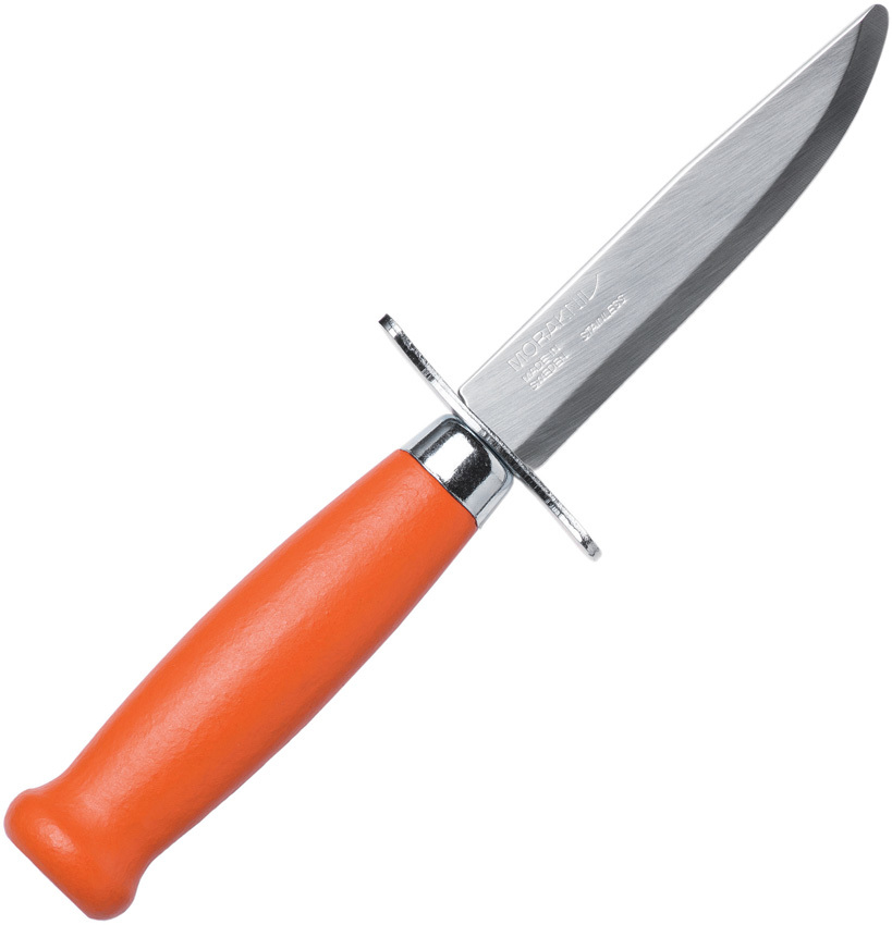 фото Нож с фиксированным лезвием morakniv scout 39 safe orange, сталь sandvik 12c27, рукоять береза, оранжевый