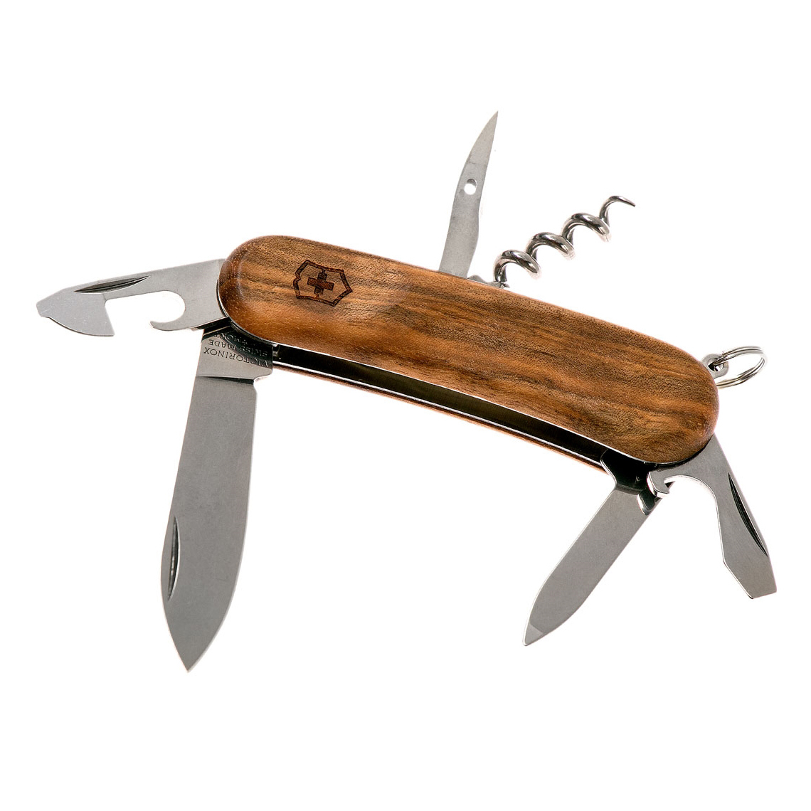 фото Нож перочинный victorinox evowood 10, сталь x50crmov15, рукоять ореховое дерево, коричневый