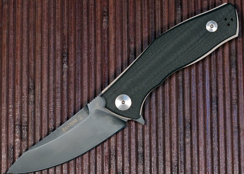 Нож с фиксированным клинком Fantoni, C.U.T. Fixed, FAN/CUTFxBkBkLBk, сталь CPM-S30V, рукоять cтеклотекстолит G-10, чёрный от Ножиков