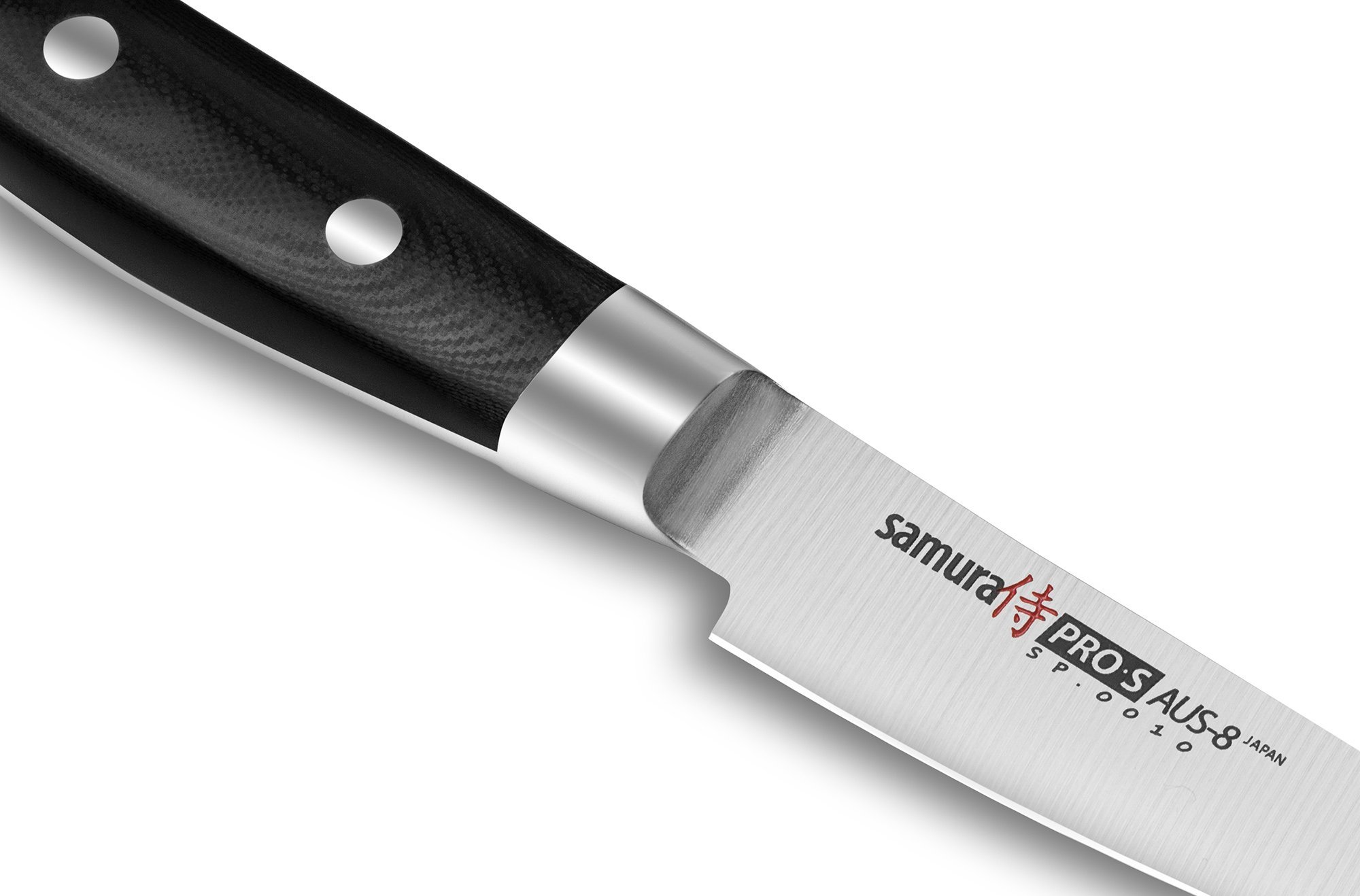 Нож кухонный Samura PRO-S овощной - SP-0010, сталь AUS-8, рукоять G10, 88 мм - фото 4