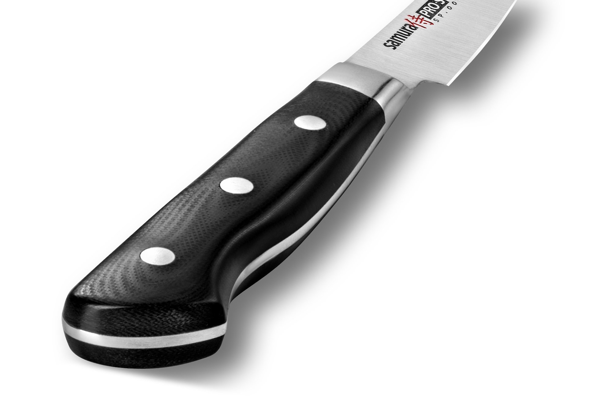 Нож кухонный Samura PRO-S овощной - SP-0010, сталь AUS-8, рукоять G10, 88 мм - фото 5