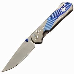 Фото Складной нож Chris Reeve Large Sebenza 21, сталь S35VN, рукоять титановый сплав, гравировка волны