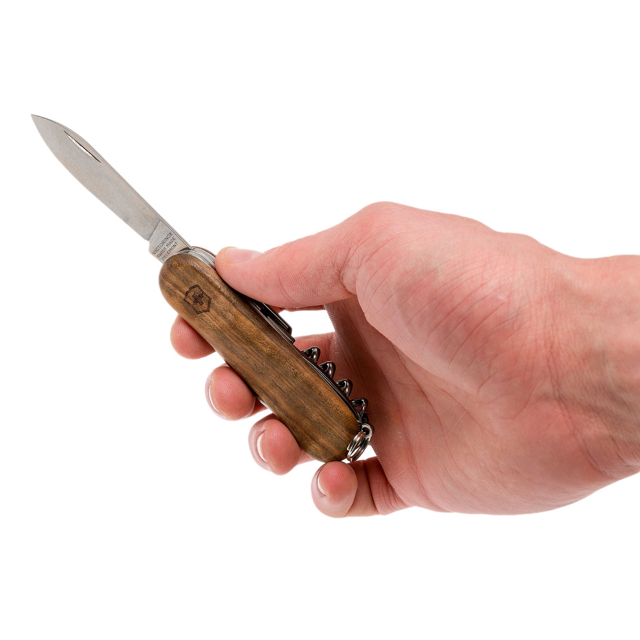 фото Нож перочинный victorinox evowood 10, сталь x50crmov15, рукоять ореховое дерево, коричневый