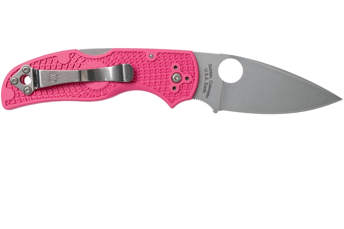 фото Нож складной native® 5 pink spyderco 41ppn5, сталь срм® s30v satin plain, рукоять термопластик frn, розовый