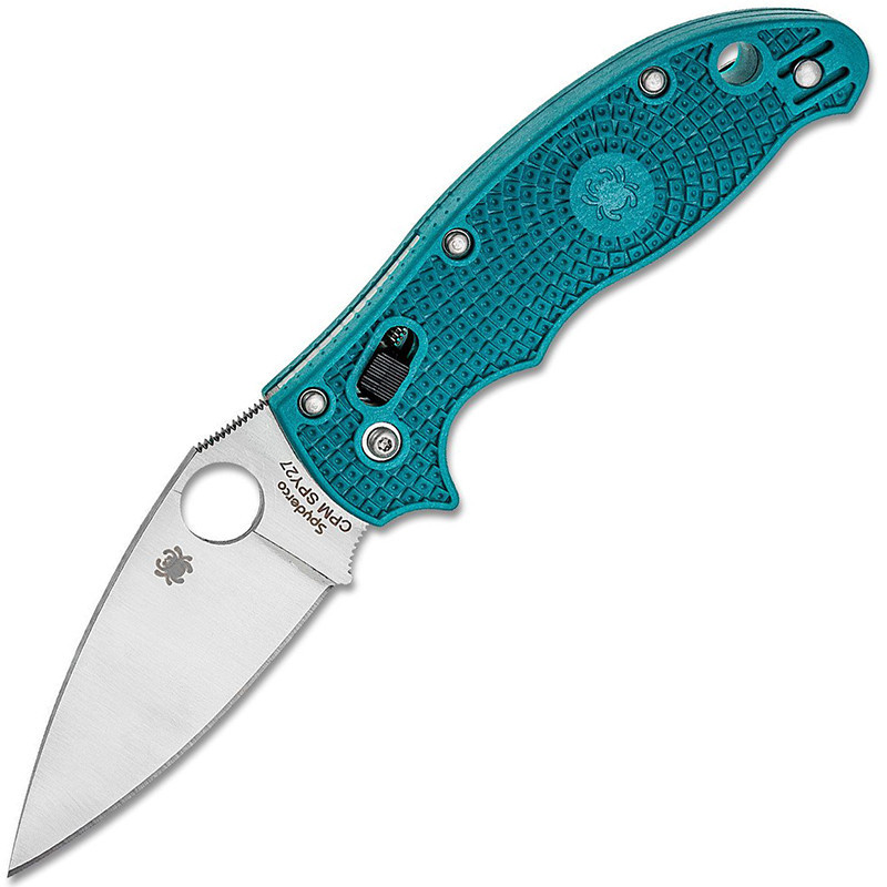 фото Нож складной manix 2 spyderco, сталь cpm-spy27, рукоять пластик frn blue