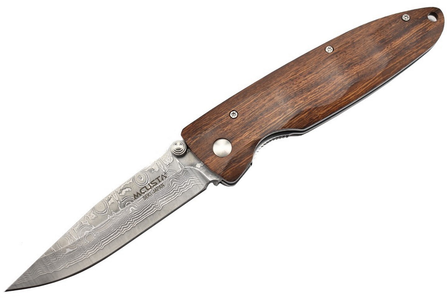 Складной нож Mcusta Classic Wave MC-0018D, сталь VG-10, рукоять аризонское железное дерево