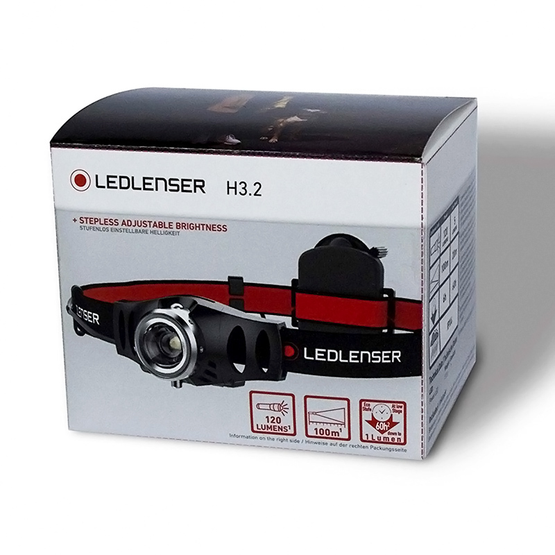Фонарь светодиодный налобный LED Lenser H3.2, 120 лм., 1-AAA от Ножиков