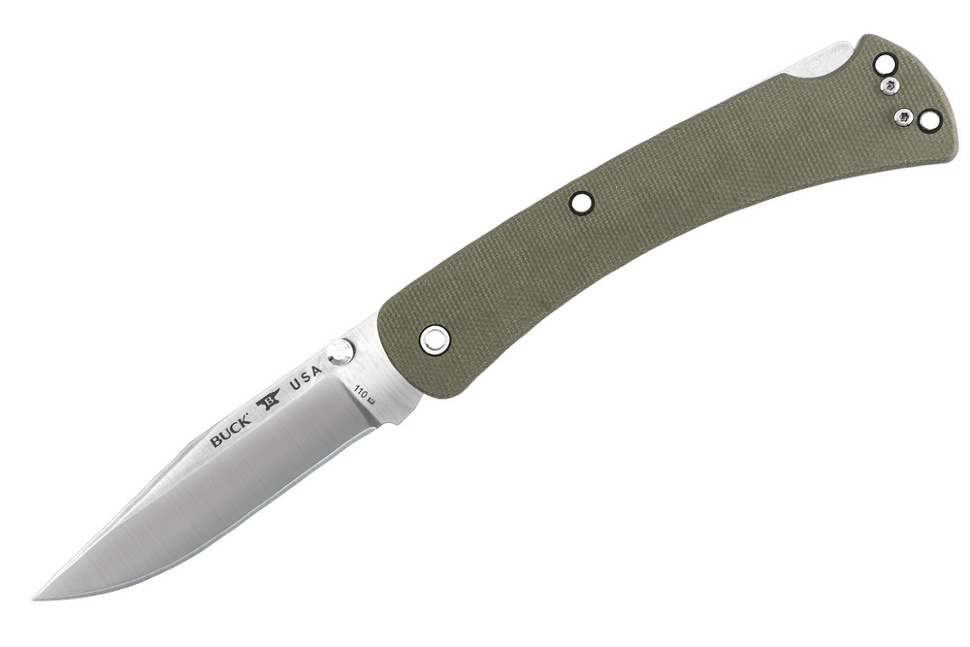 Складной нож Buck Folding Hunter Slim Pro 0110ODS4, сталь S30V, рукоять микарта - фото 3