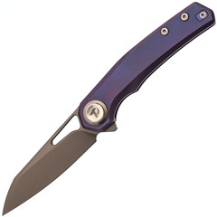 Фото Складной нож Dr.Tech D4281P, сталь M390, рукоять TC4, фиолетовый