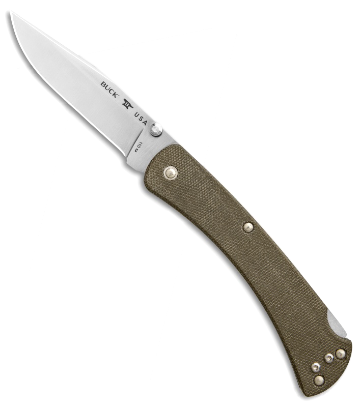 Складной нож Buck Folding Hunter Slim Pro 0110ODS4, сталь S30V, рукоять микарта - фото 8