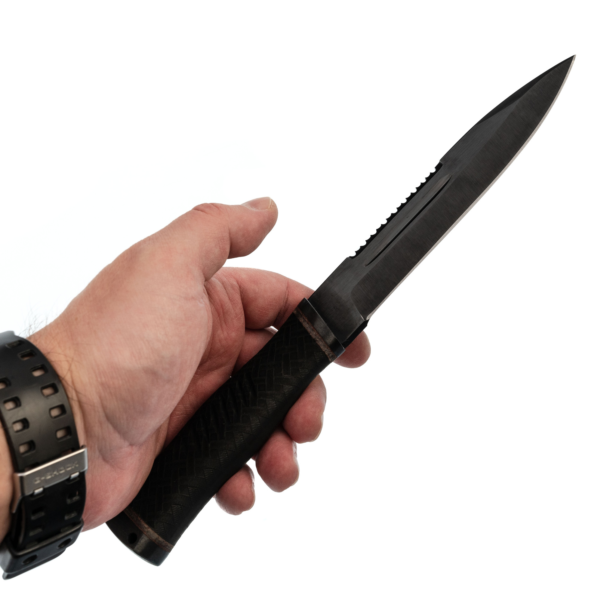 фото Нож казак-2, сталь 65г, резина титов и солдатова