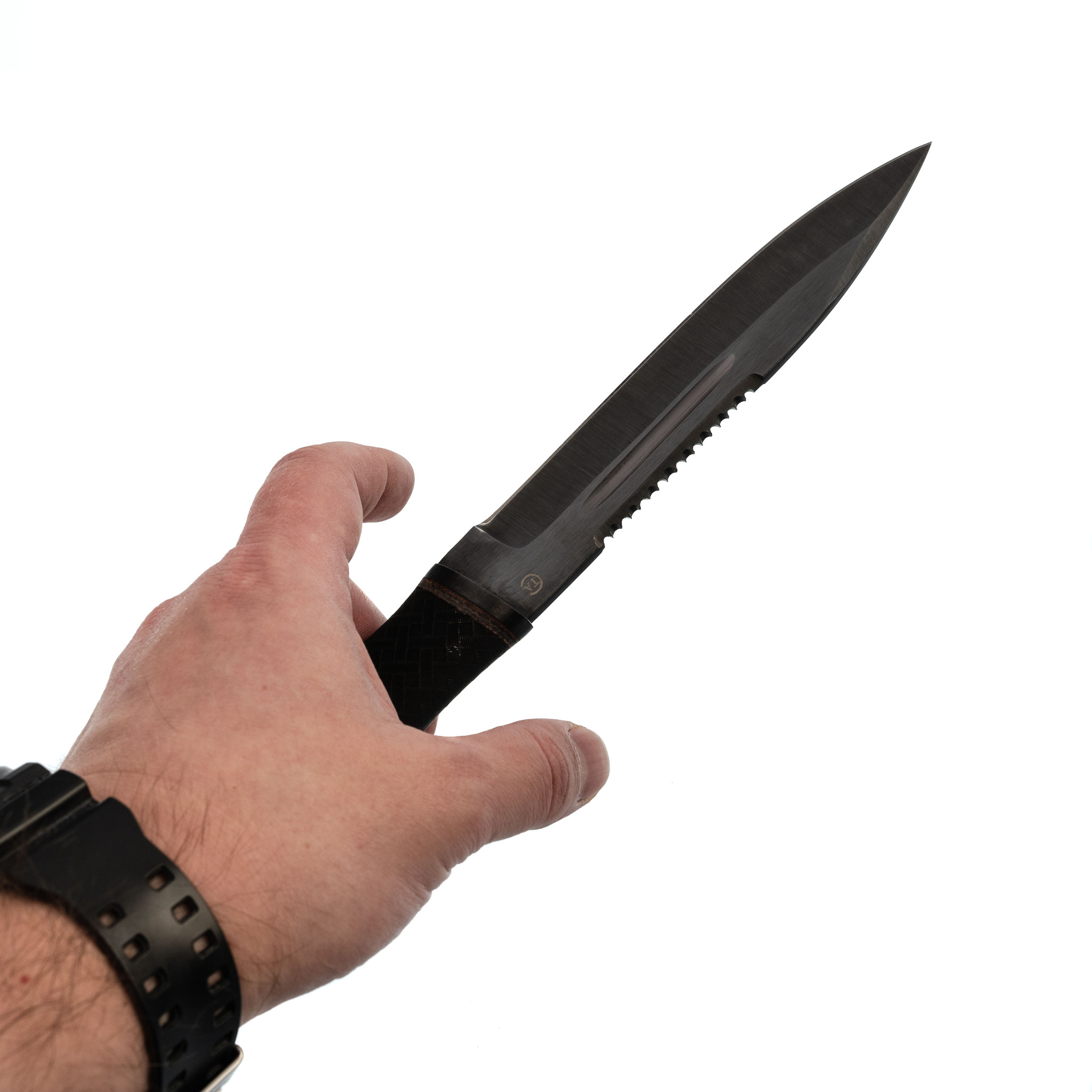 фото Нож казак-2, сталь 65г, резина титов и солдатова
