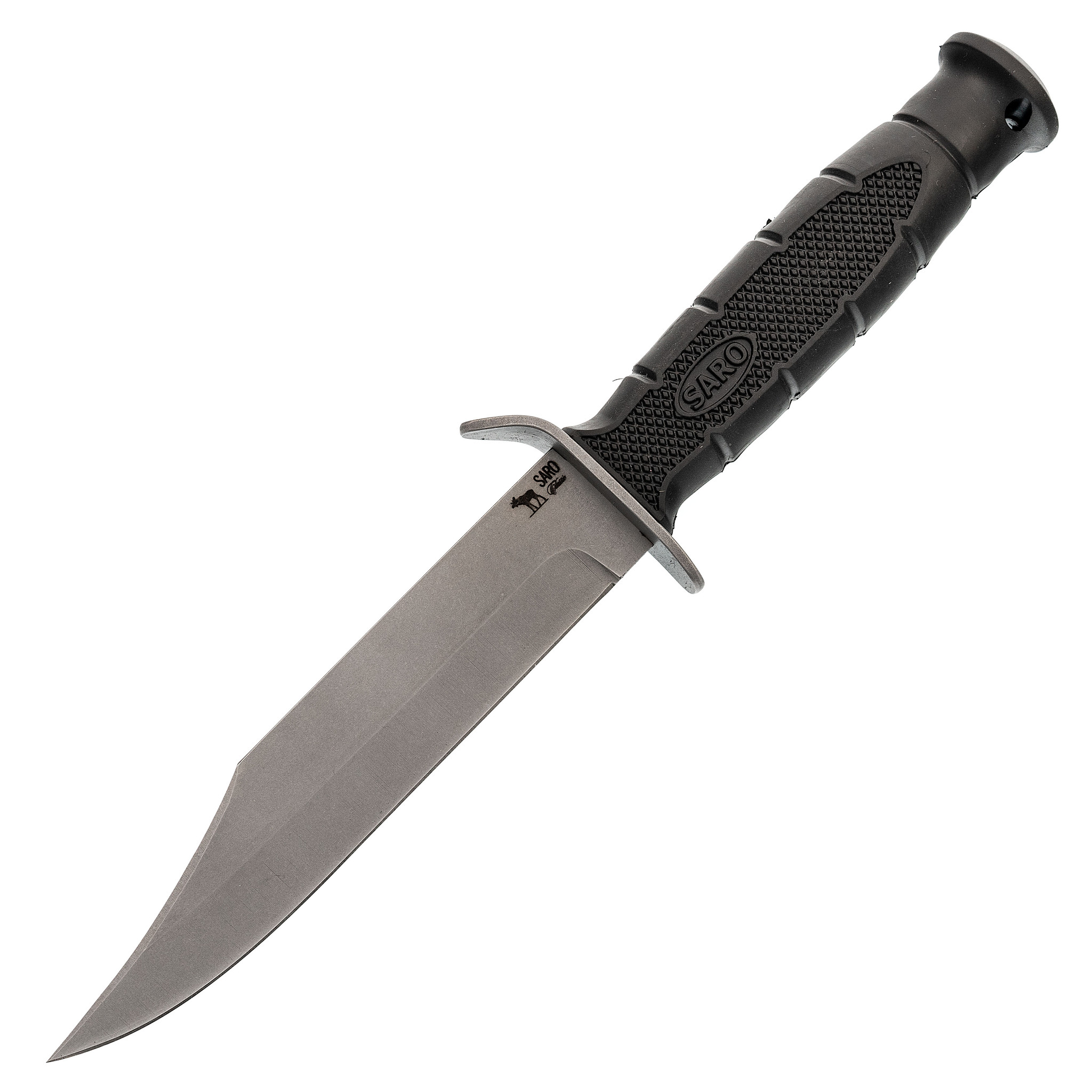 Нож разведчика НР-43, сталь AUS6, рукоять резина, Ножи с фиксированным клинком