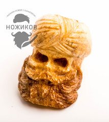 Фото Бусина для темляка Череп в тюрбане