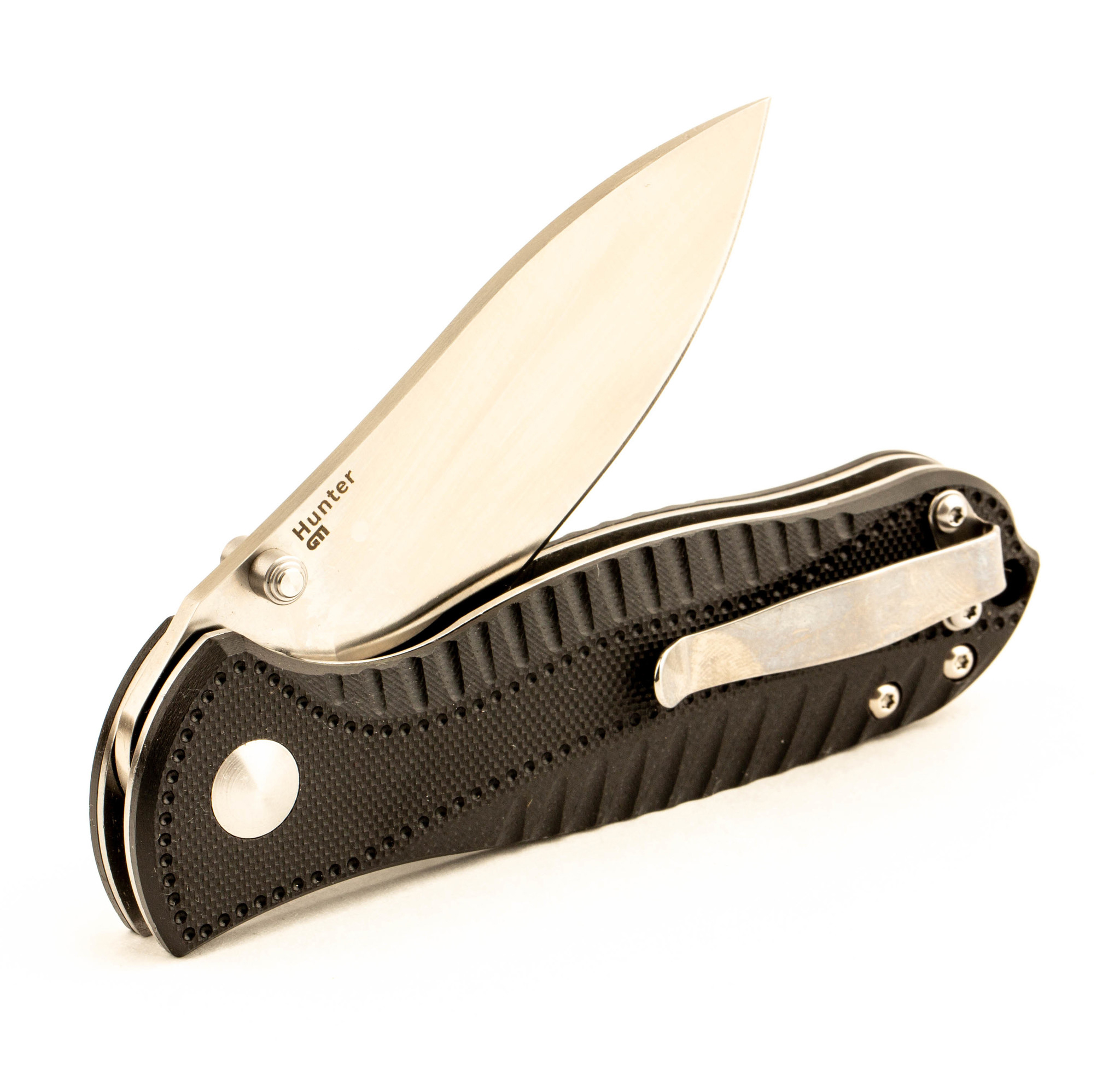 фото Складной нож kizer hunter small, сталь 154cm, рукоять black g10