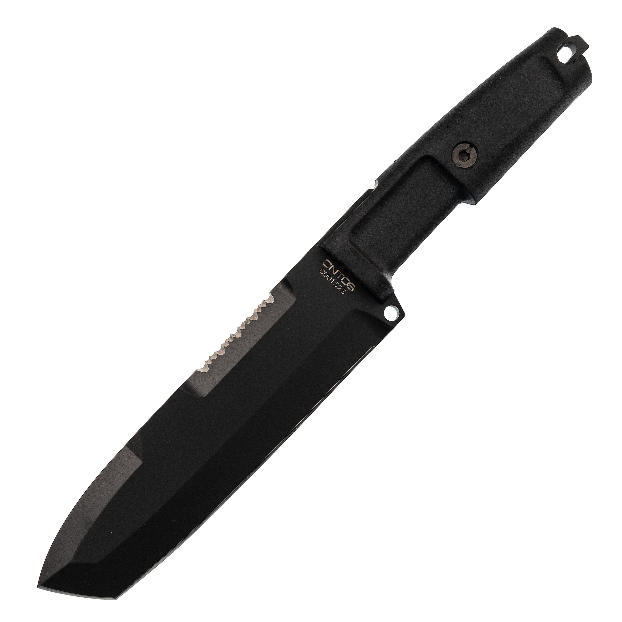 фото Нож с фиксированным клинком + набор для выживания extrema ratio ontos, black sheath (чёрный чехол), сталь bhler n690, рукоять прорезиненный форпрен