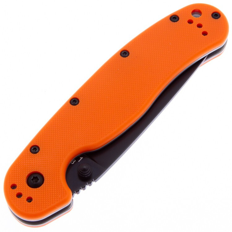 Складной нож Ontario RAT I Orange, сталь AUS-8, рукоять нейлон - фото 2