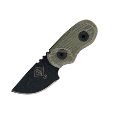 Фото Нож с фиксированным клинком Ontario Little Bird w/Black Micarta, сталь 1095, рукоять микарта, green/black